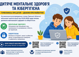 Дитяче ментальне здоров’я та кібергігієна